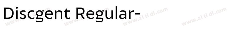 Discgent Regular字体转换